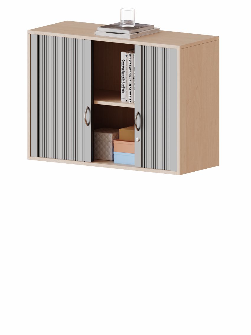 Querrollladen-Aufsatzschrank 2 OH, 2 Breiten, 4 Dekore